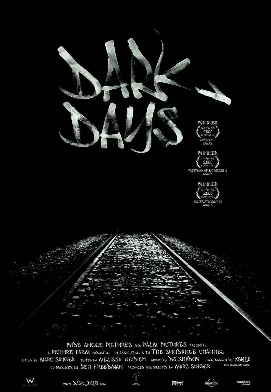 Cartel de Dark Days - Estados Unidos