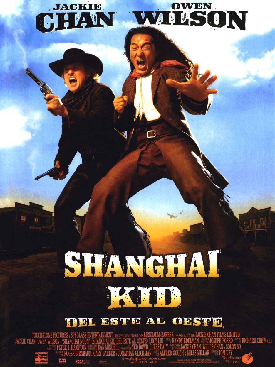 Cartel de Shanghai Kid, del este al oeste - Estados Unidos