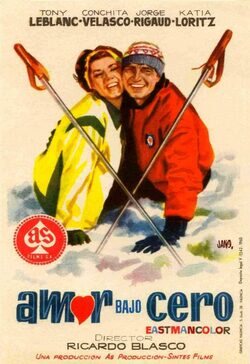 Cartel de Amor bajo cero