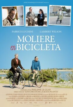 Cartel de Molière en bicicleta