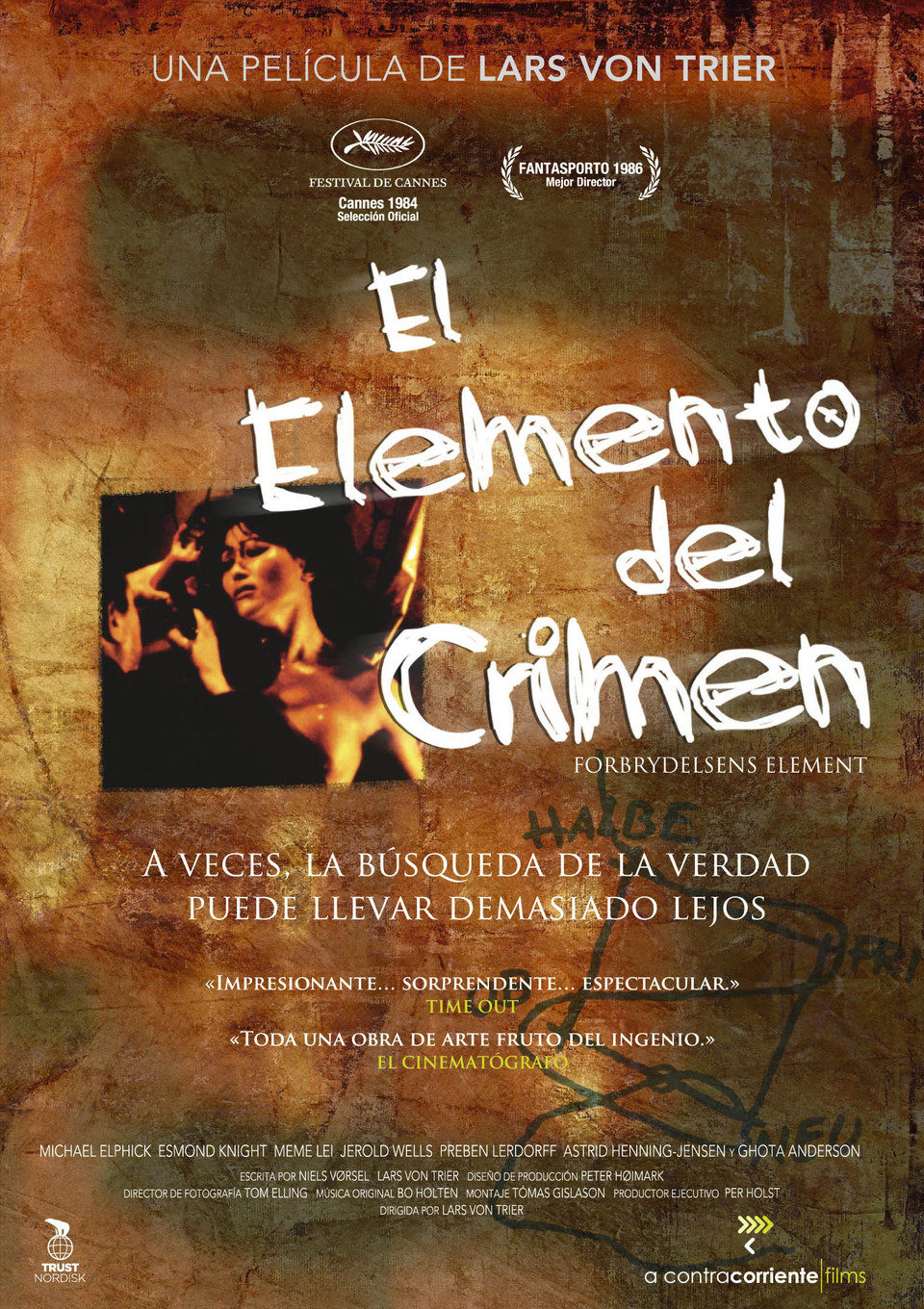 Cartel de El elemento del crimen - España