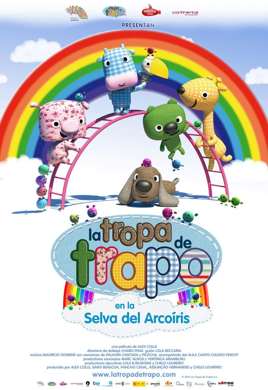 Cartel de La Tropa de Trapo en la selva del arcoiris - España