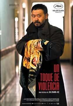 Cartel de Un toque de violencia