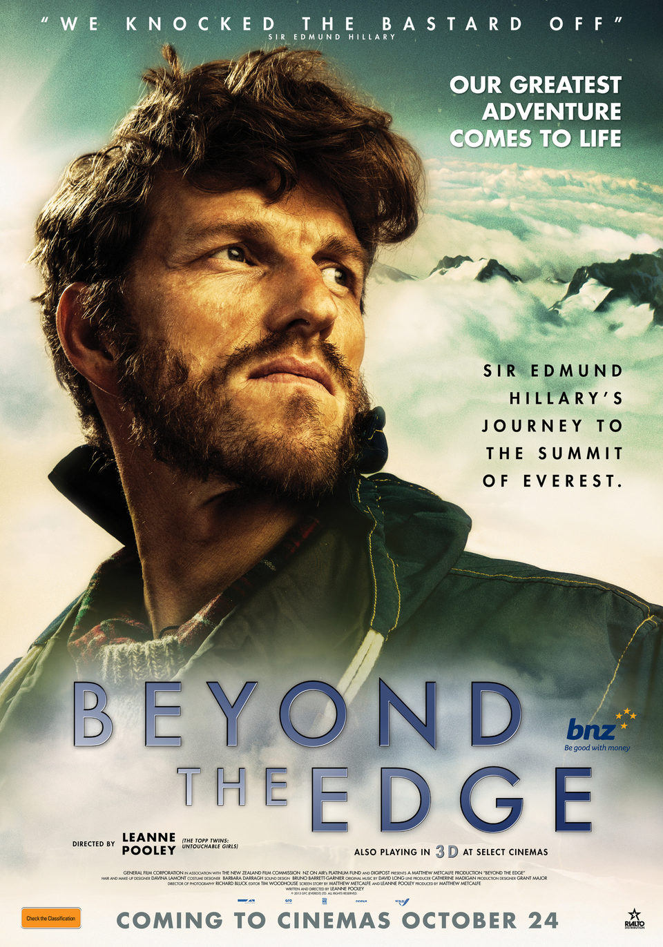 Cartel de Beyond the Edge - Nueva Zelanda