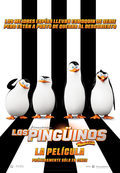Cartel de Los pingüinos de Madagascar: La película