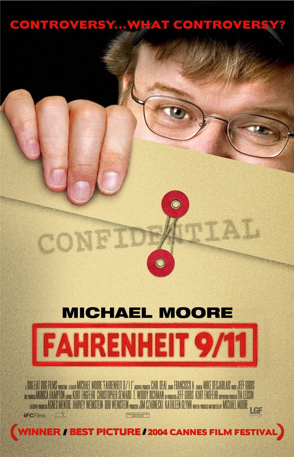 Cartel de Fahrenheit 9/11 - Estados Unidos