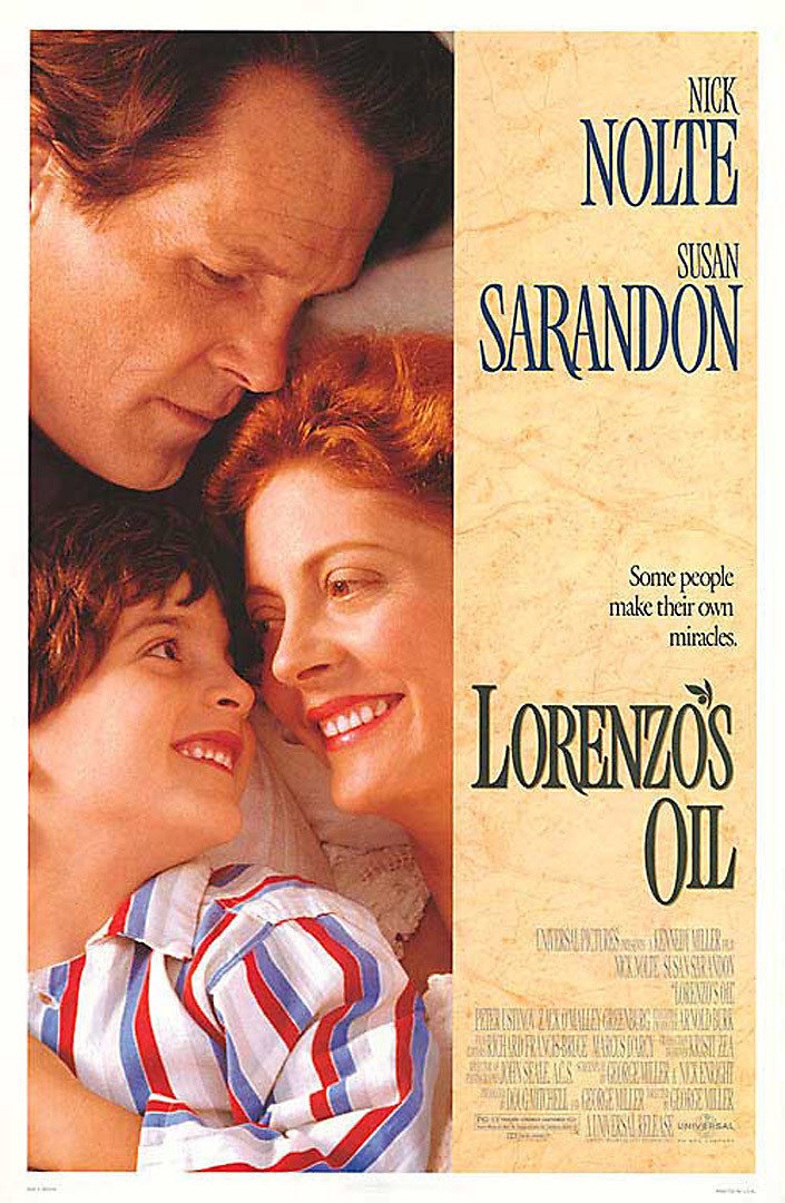 Cartel de El aceite de la vida - Estados Unidos