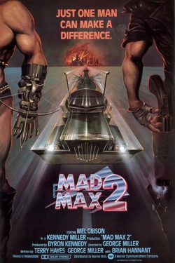Cartel de Mad Max 2, el guerrero de la carretera