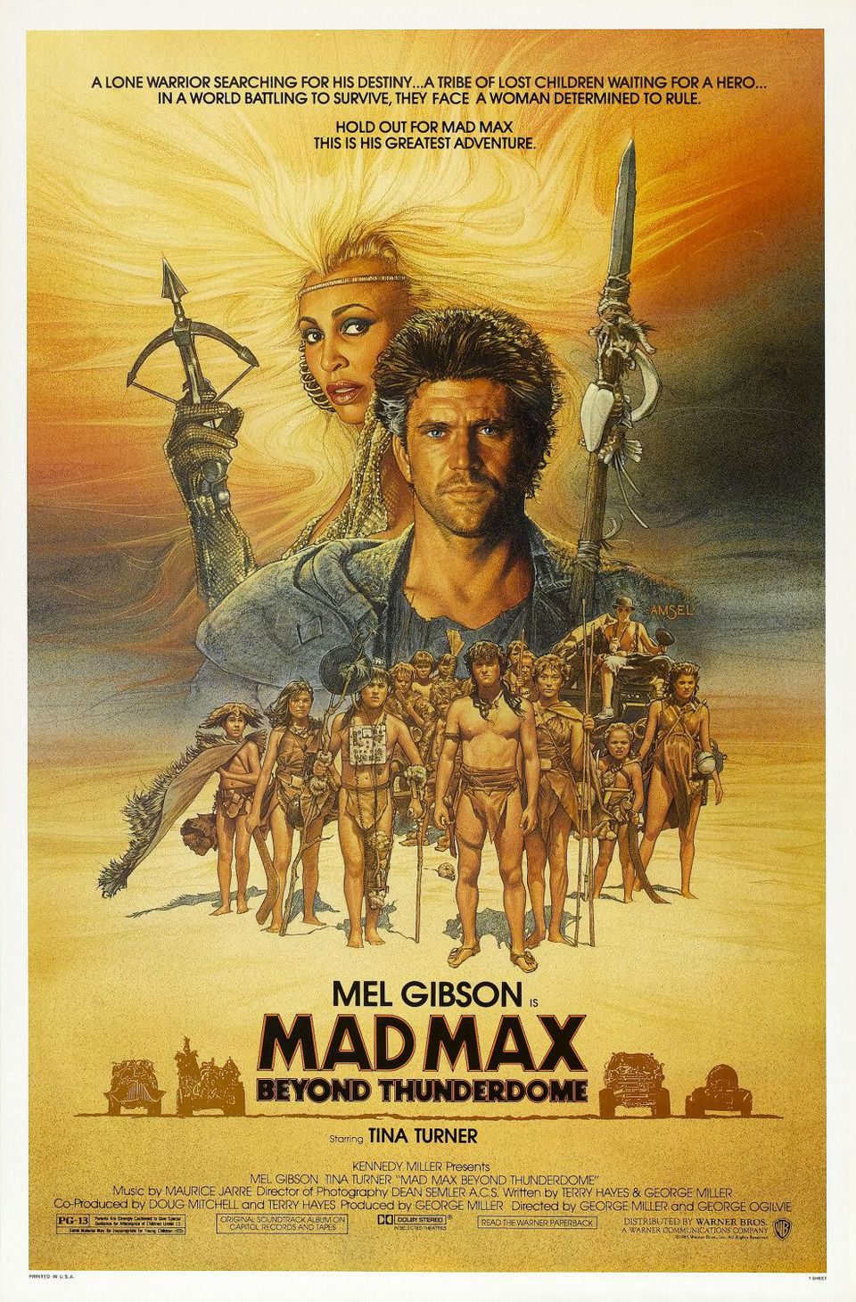 Cartel de Mad Max 3, más allá de la cúpula del trueno - Estados Unidos