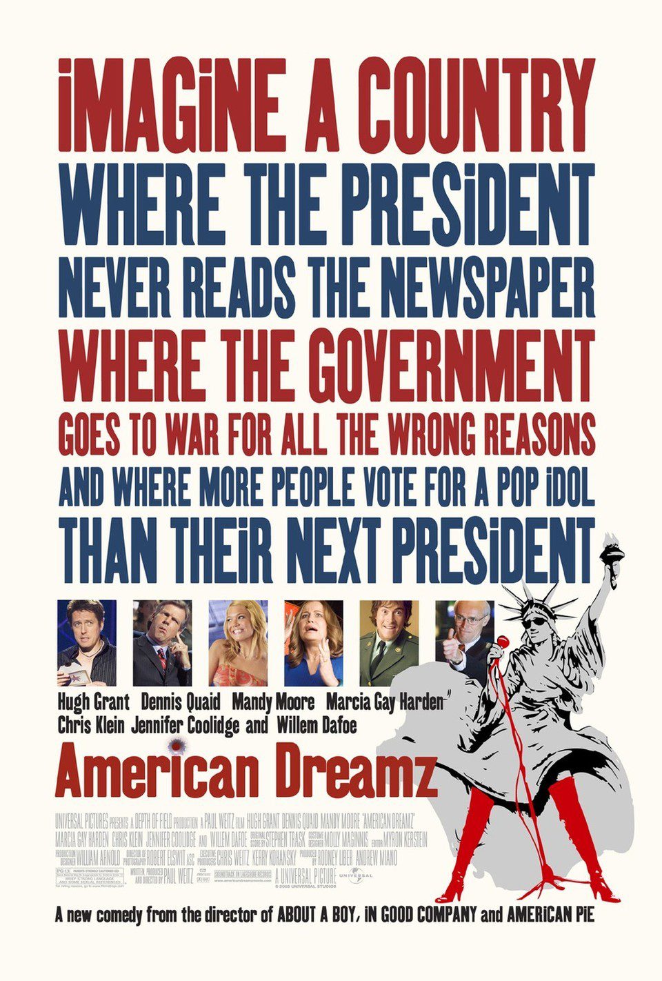 Cartel de American Dreamz, salto a la fama - Estados Unidos