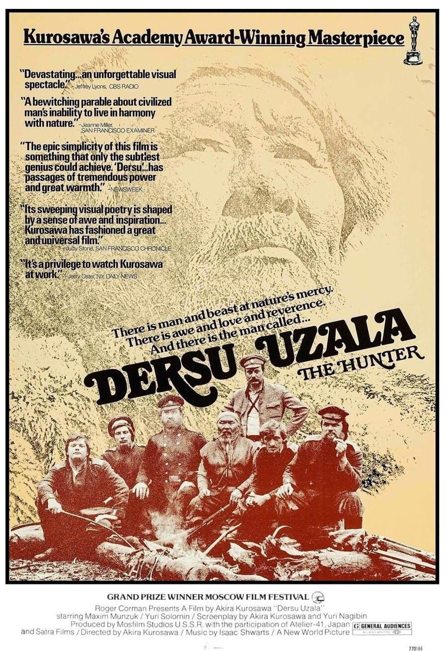 Cartel de Dersu Uzala - El cazador - Estados Unidos