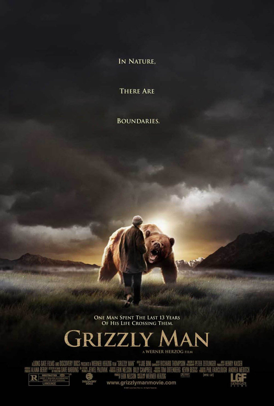 Cartel de Grizzly Man - Estados Unidos