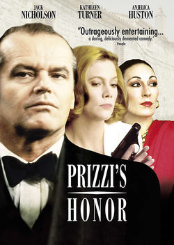 Cartel de El honor de los Prizzi