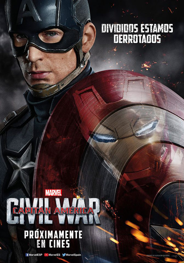 Cartel de Capitán América: Civil War - Teaser poster España 1