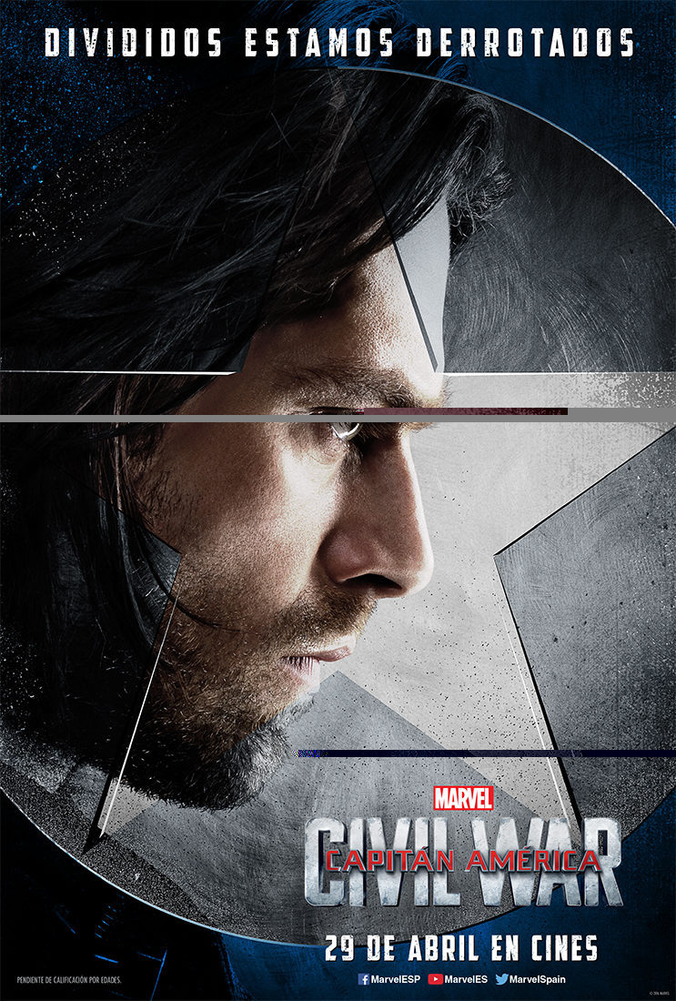 Cartel de Capitán América: Civil War - Bucky