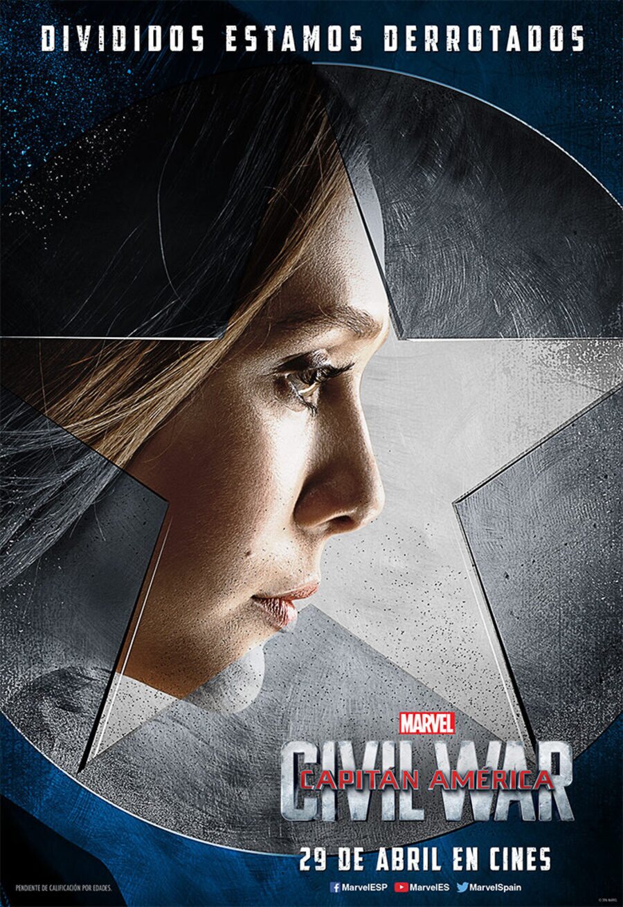 Cartel de Capitán América: Civil War - Bruja Escarlata