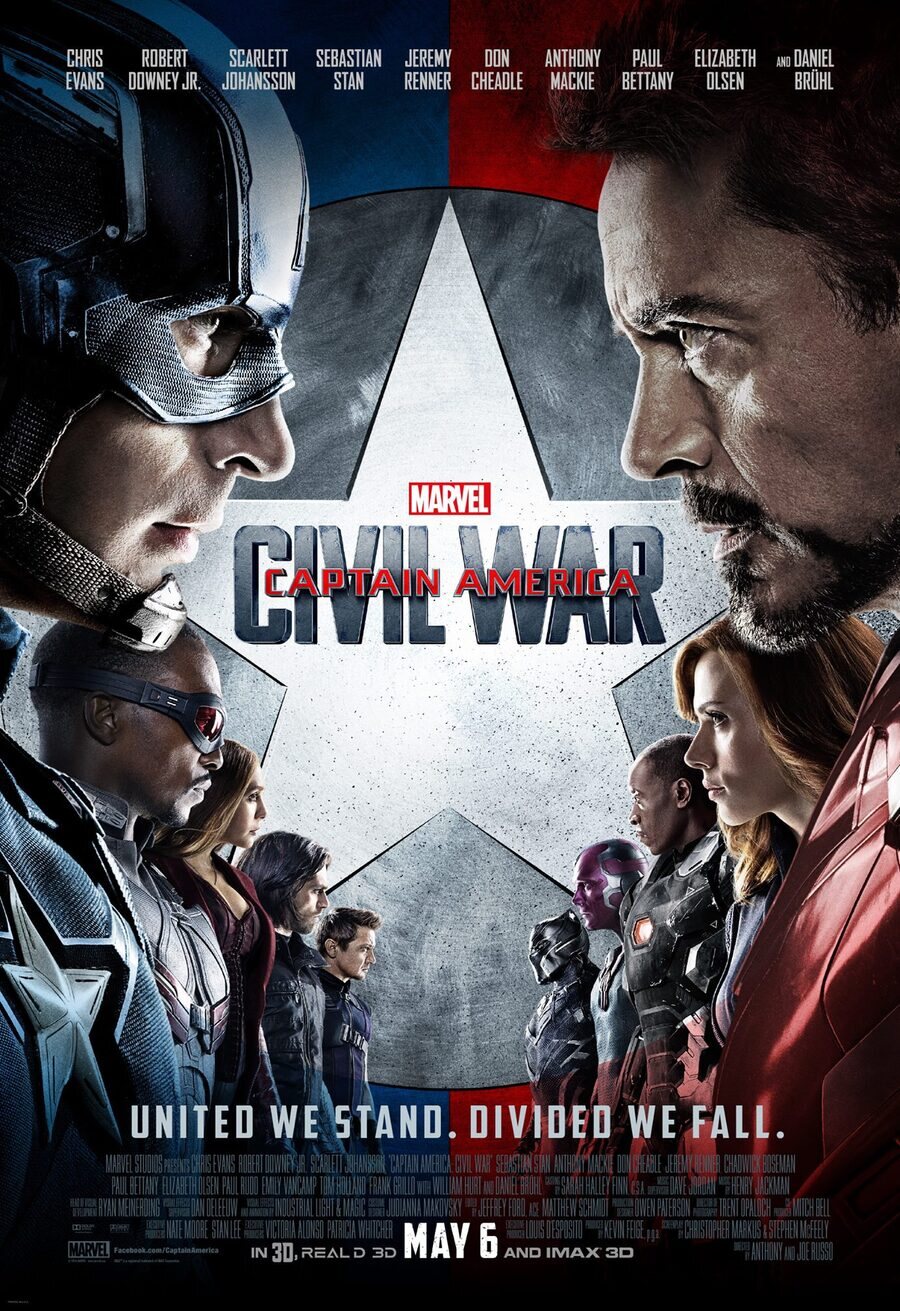 Cartel de Capitán América: Civil War - EEUU