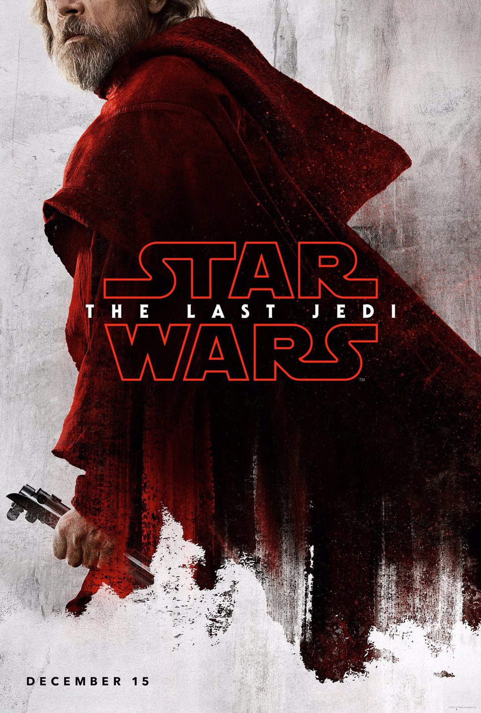 Cartel Luke Skywalker de 'Star Wars: Los últimos Jedi'
