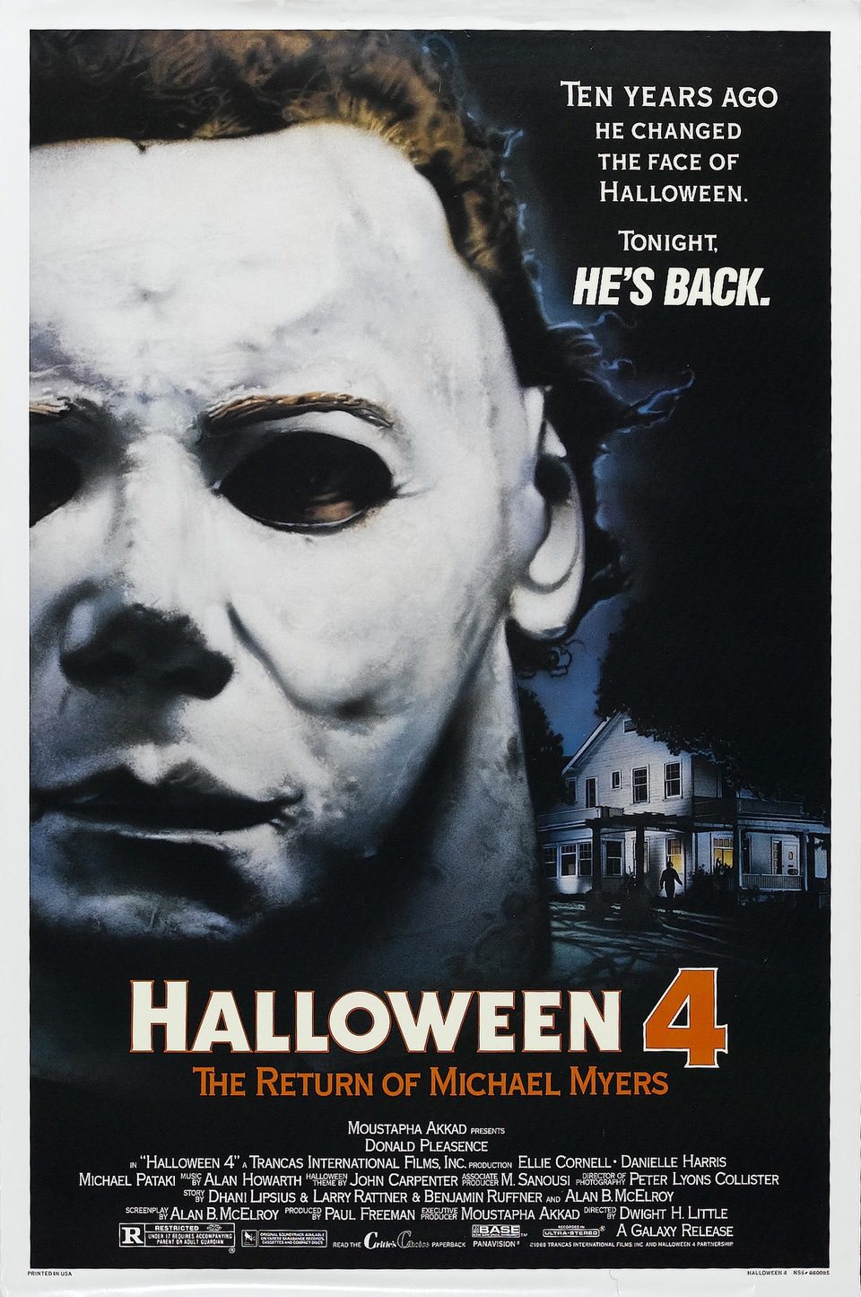 Cartel de Halloween 4: El regreso de Michael Myers - Estados Unidos