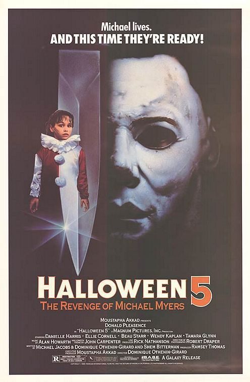 Cartel de Halloween 5: la venganza de Michael Myers - Estados Unidos