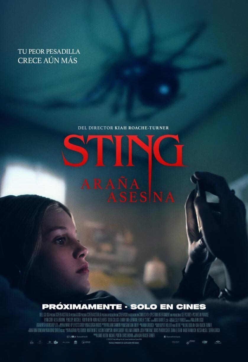 Cartel de Sting. Araña asesina - 