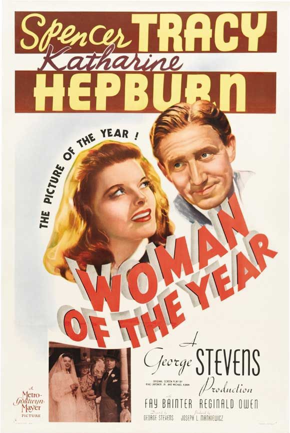 Cartel de La mujer del año - Estaods Unidos