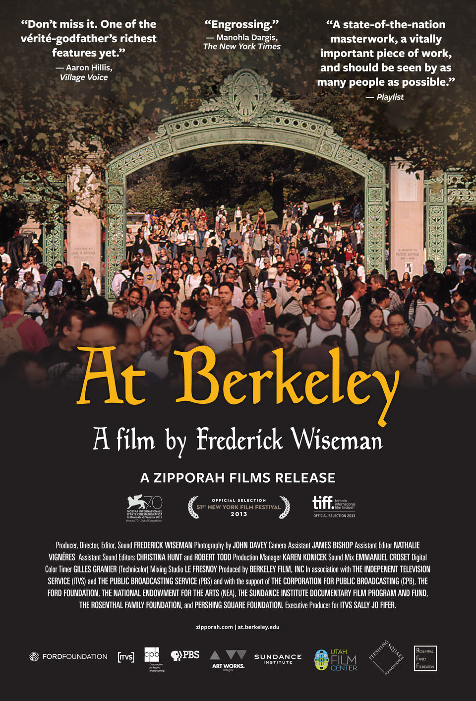 Cartel de At Berkeley - EEUU