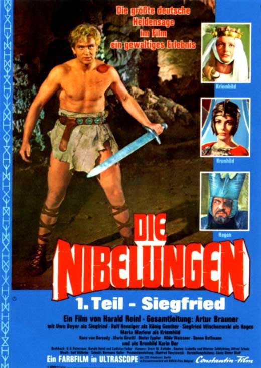 Cartel de Los nibelungos - 1ª parte: La muerte de Sigfrido - Alemania