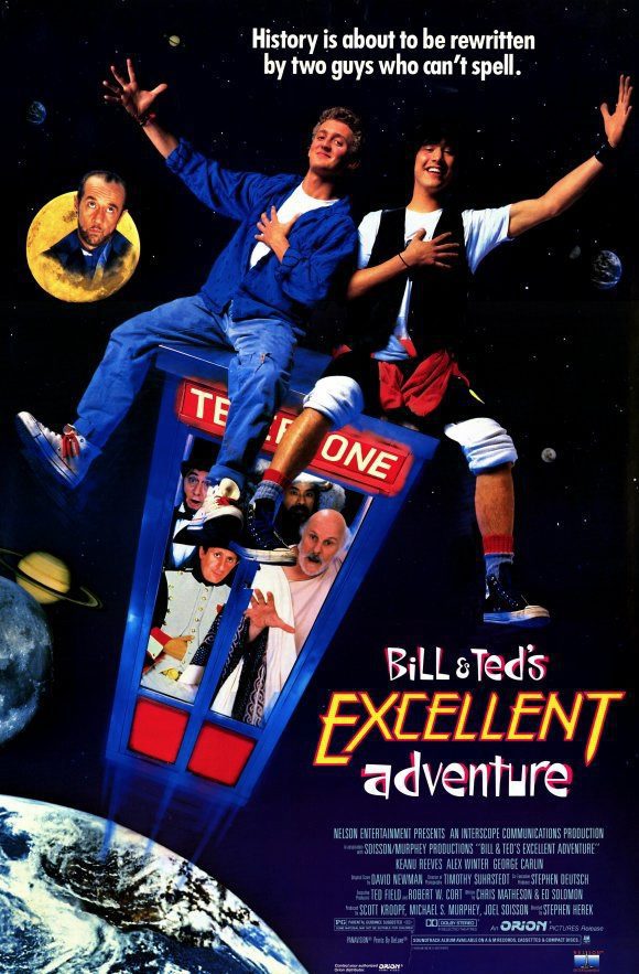 Cartel de Las alucinantes aventuras de Bill y Ted - Estados Unidos