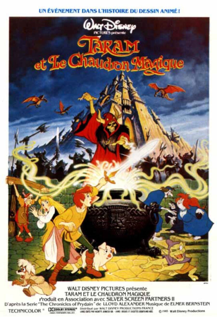 Cartel de Taron y el caldero mágico - Francia