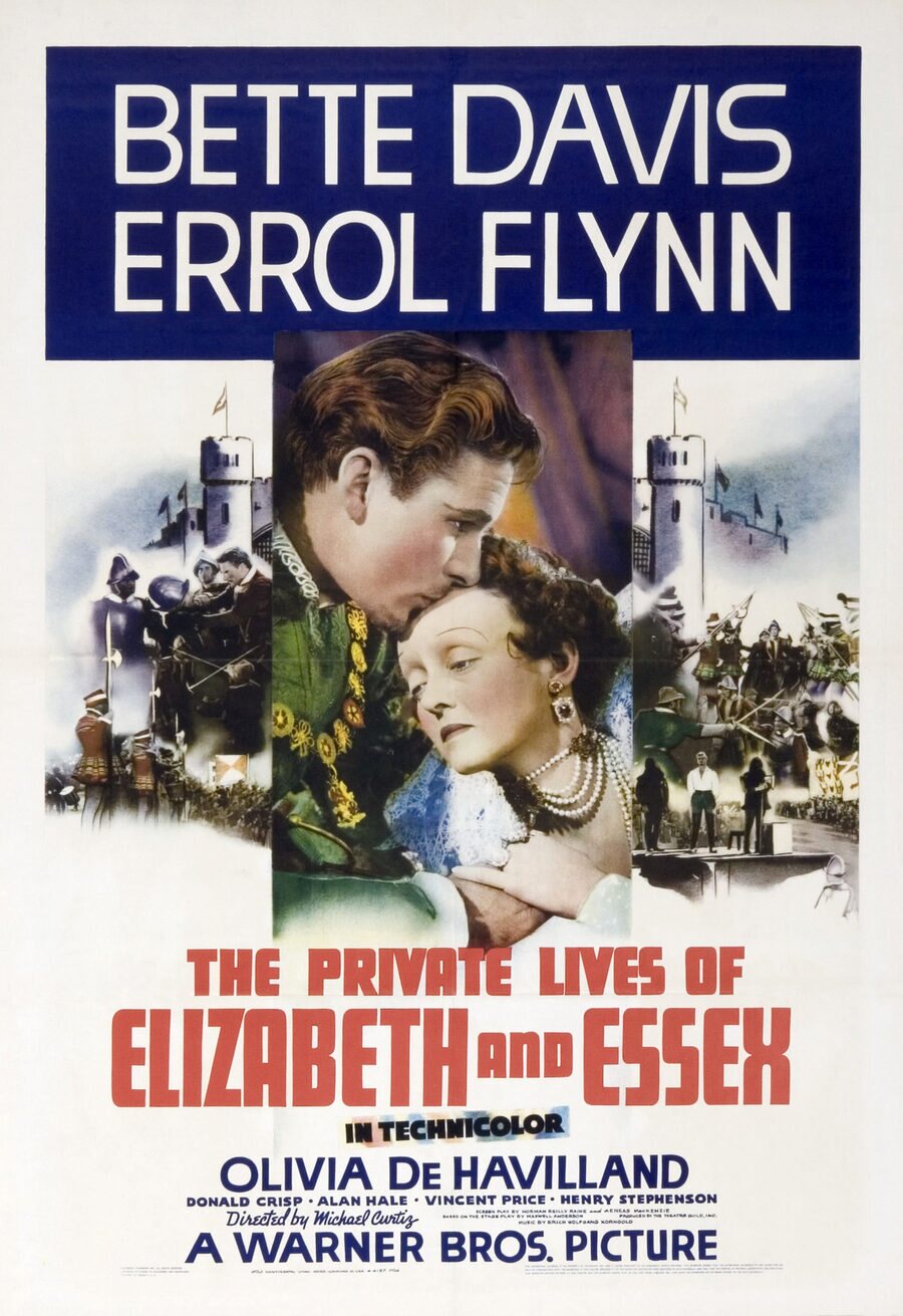 Cartel de La vida privada de Elizabeth y Essex - Estados Unidos