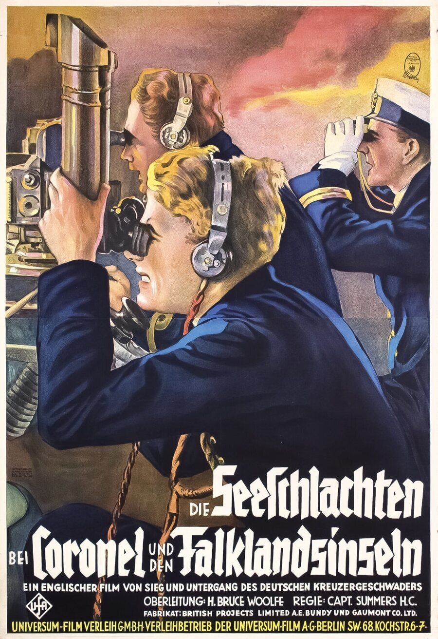 Cartel de The Battles Of Coronel And Falkland Islands - Alemania