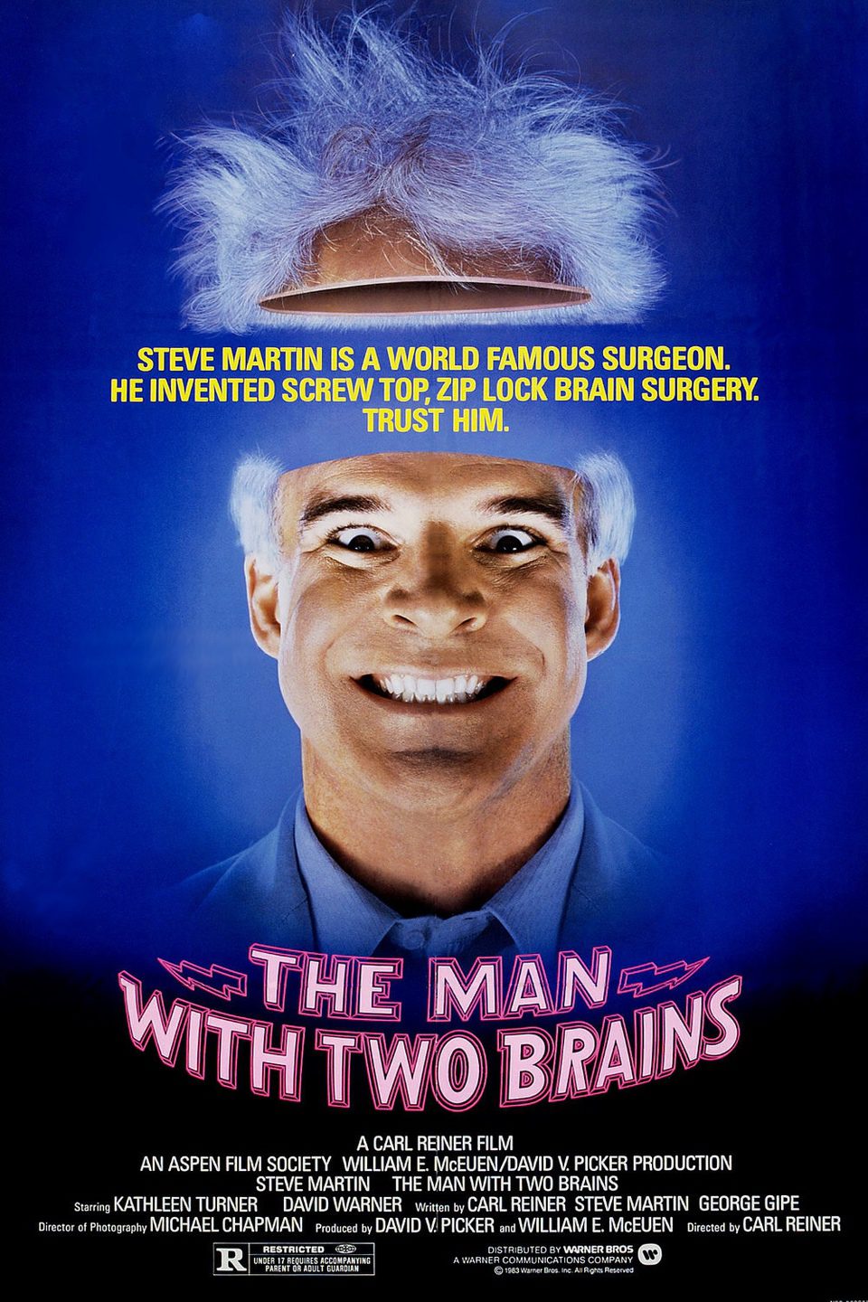 Cartel de Un genio con dos cerebros - Estados Unidos