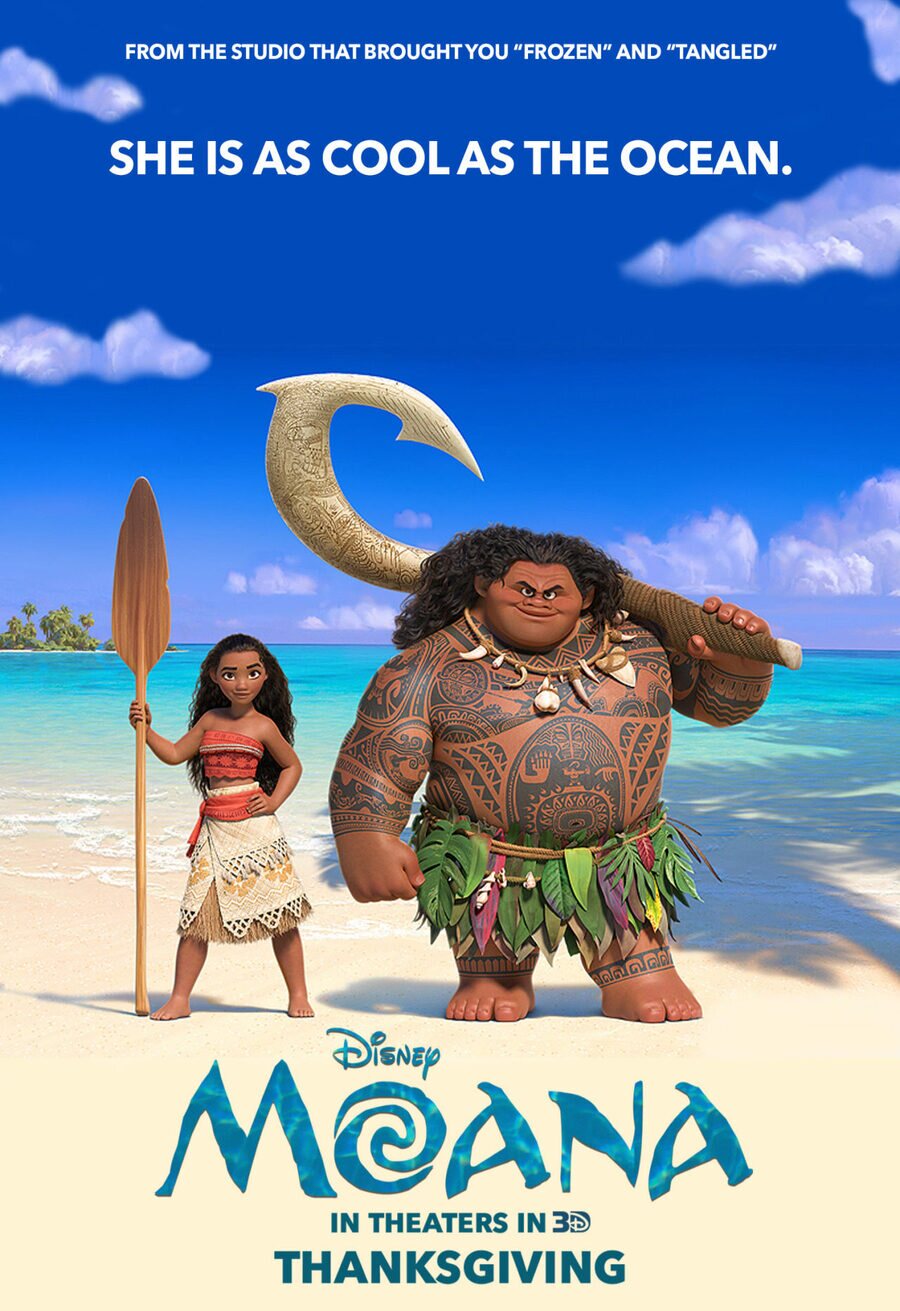 Cartel de Vaiana - E.E.U.U.