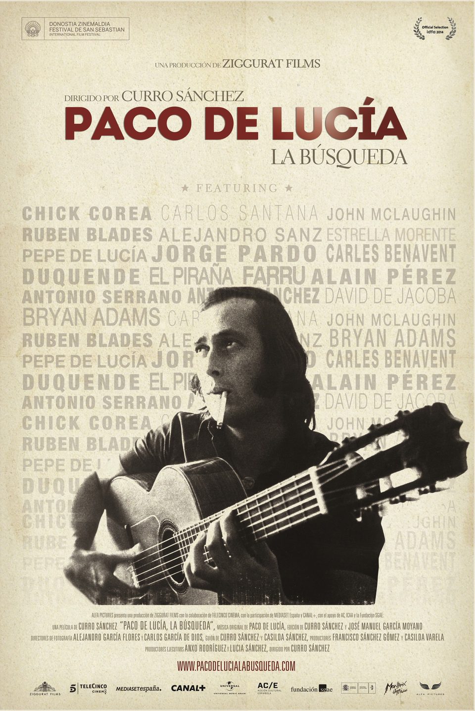 Cartel de Paco de Lucía: La búsqueda - España