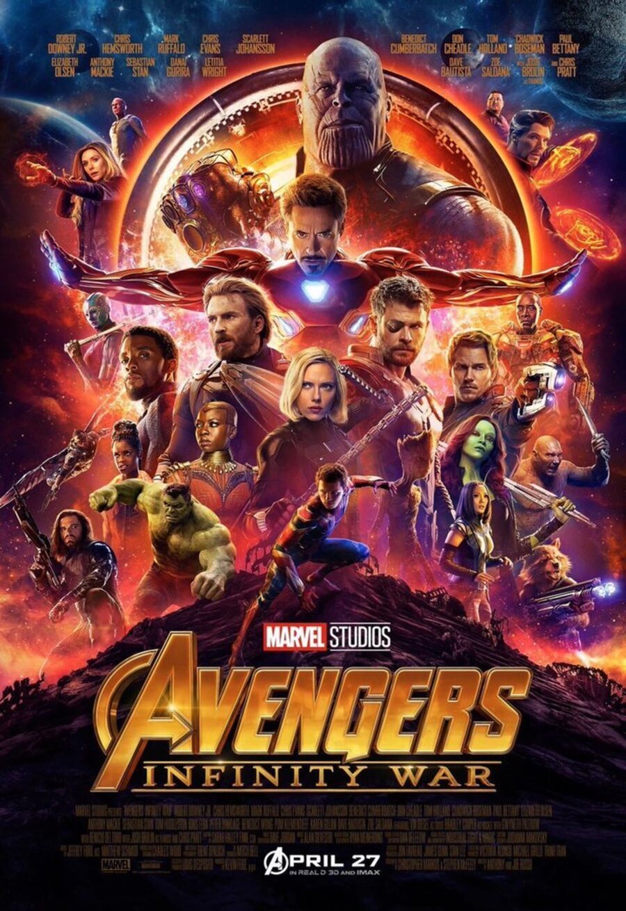 Cartel de Vengadores: Infinity War - Estados Unidos