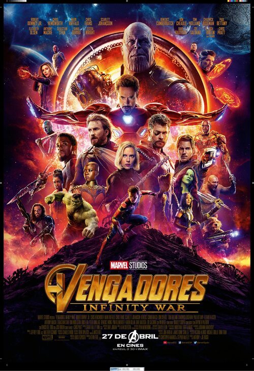 fiabilidad Tratamiento Azul Vengadores: Infinity War (2018) - Película eCartelera