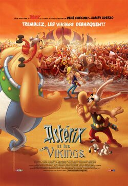 Cartel de Astérix y los vikingos