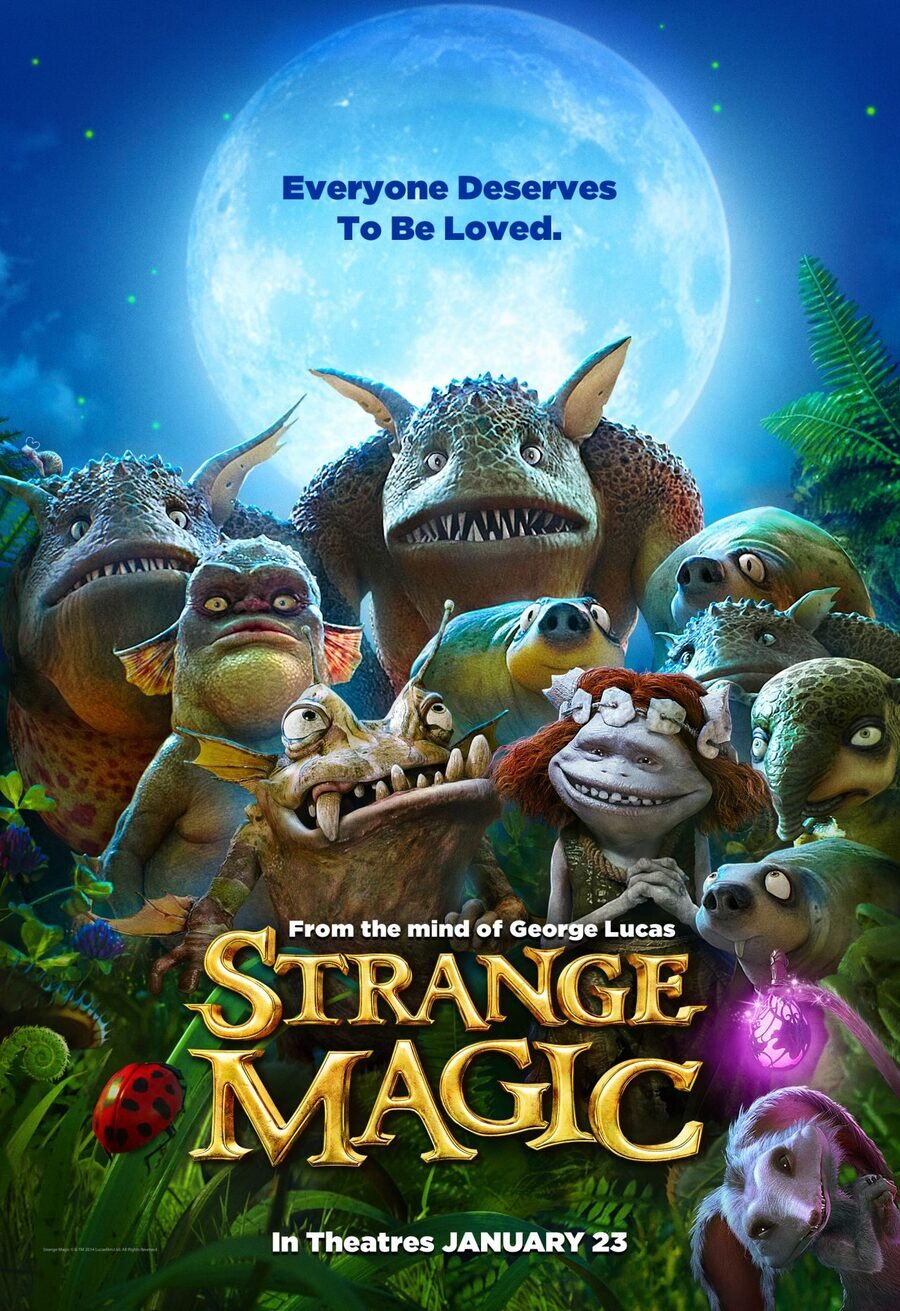 Cartel de Strange Magic - Estados Unidos