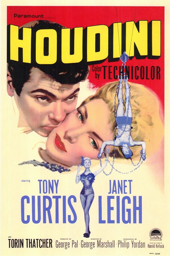 Cartel de El gran Houdini - Estados Unidos