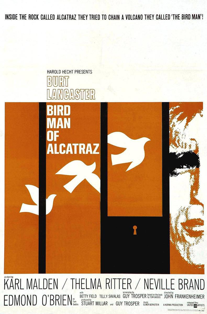 Cartel de El hombre de Alcatraz - EEUU