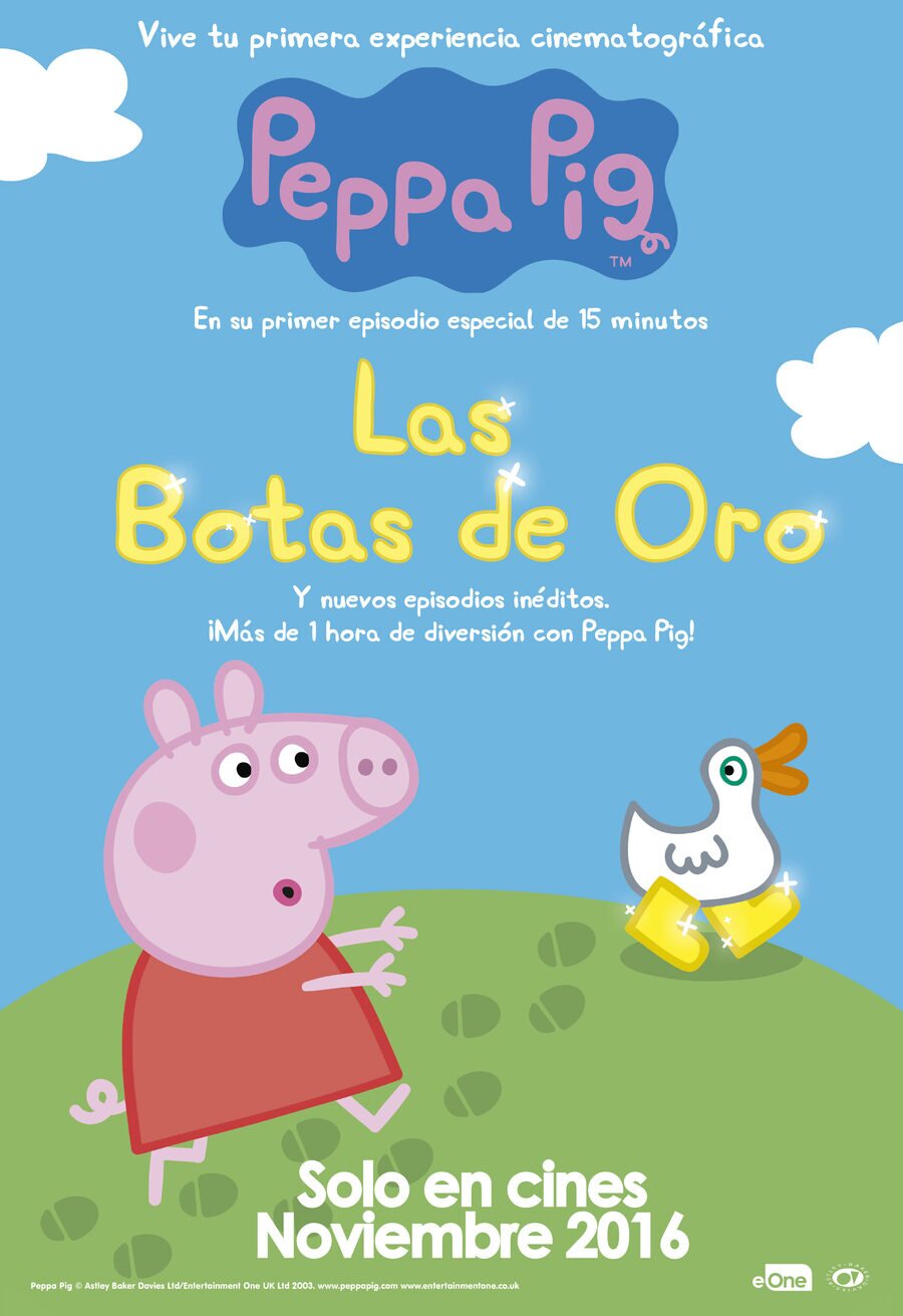 Cartel de Peppa Pig: Las botas de oro - 