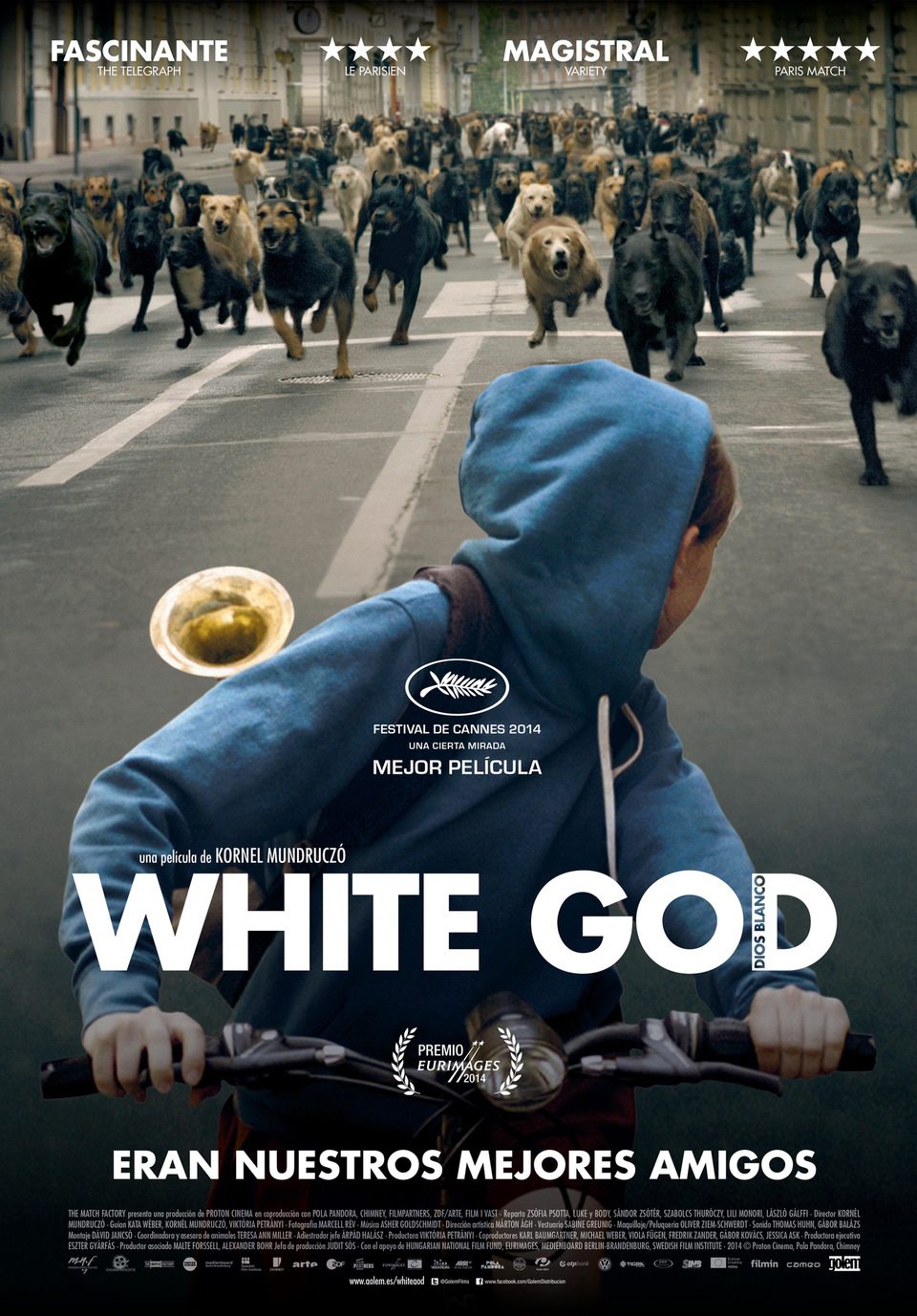 Cartel de White God (Dios blanco) - España