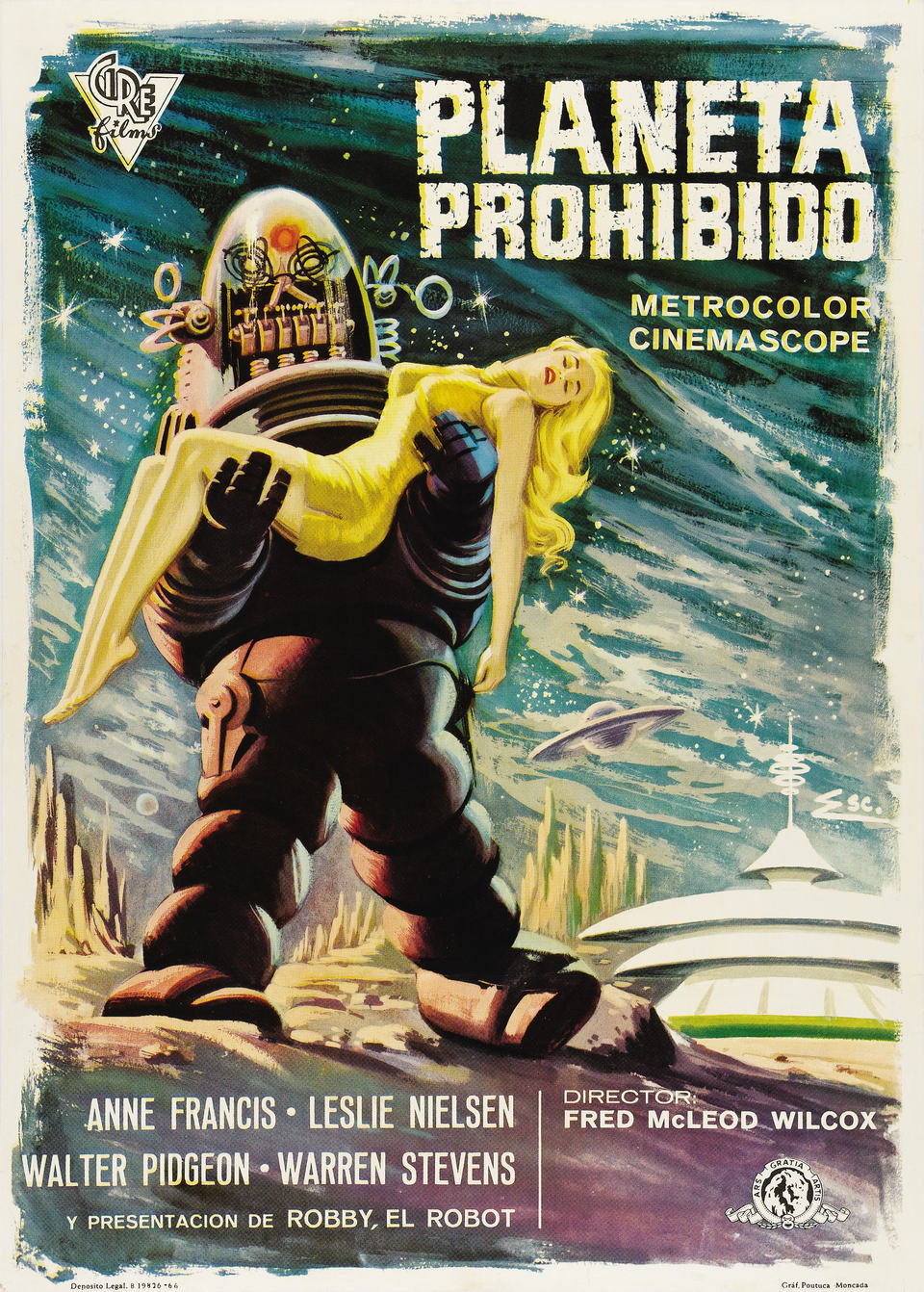 Cartel de Planeta prohibido - España