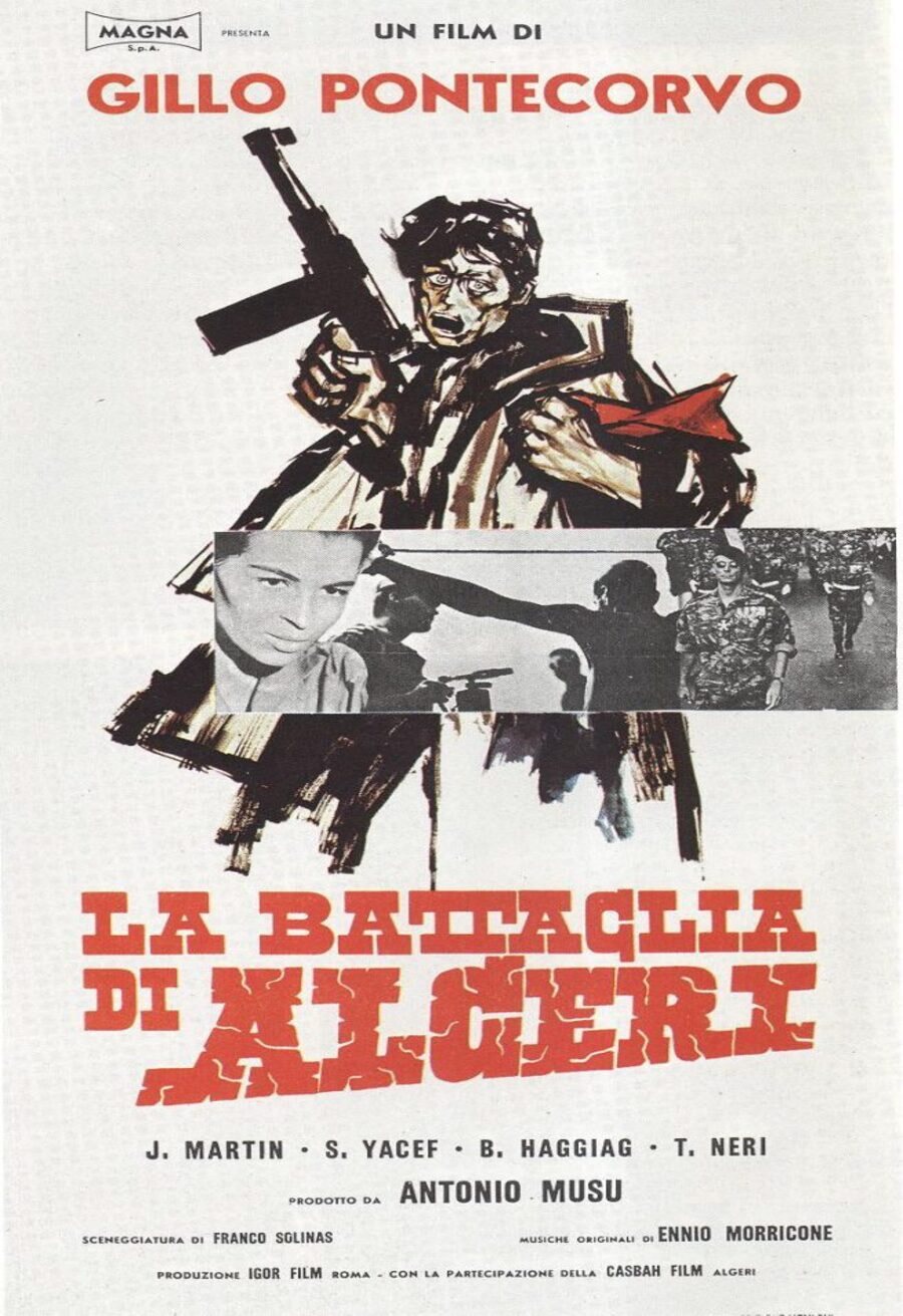 Cartel de La batalla de Argel - Italia