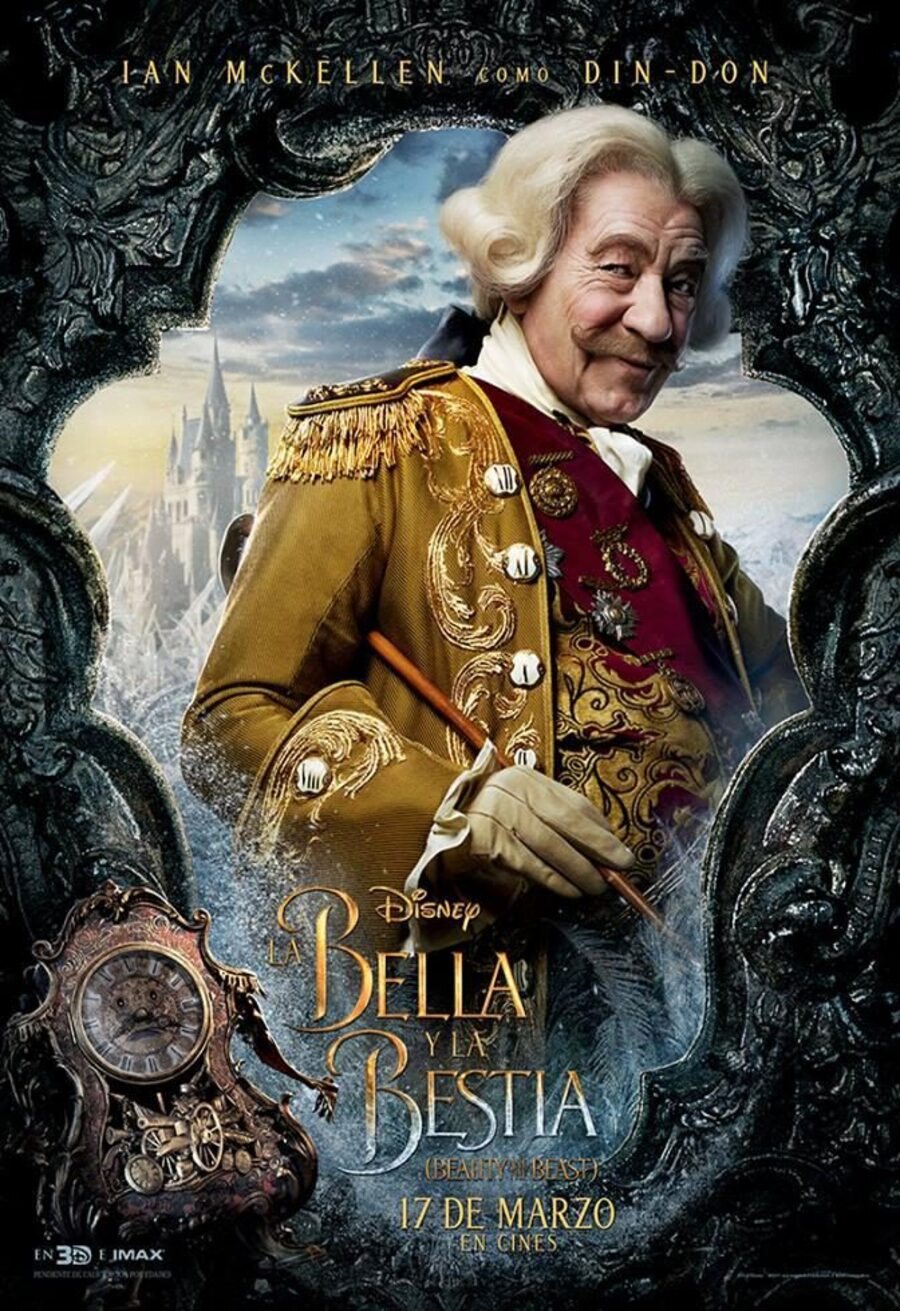 Cartel de La bella y la bestia - Din-Don
