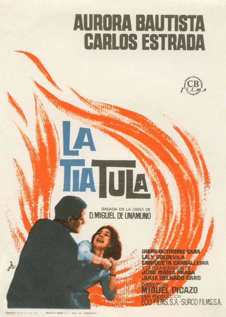 Cartel de La tía Tula - España