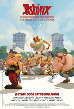 Cartel de Astérix: La Residencia de los Dioses