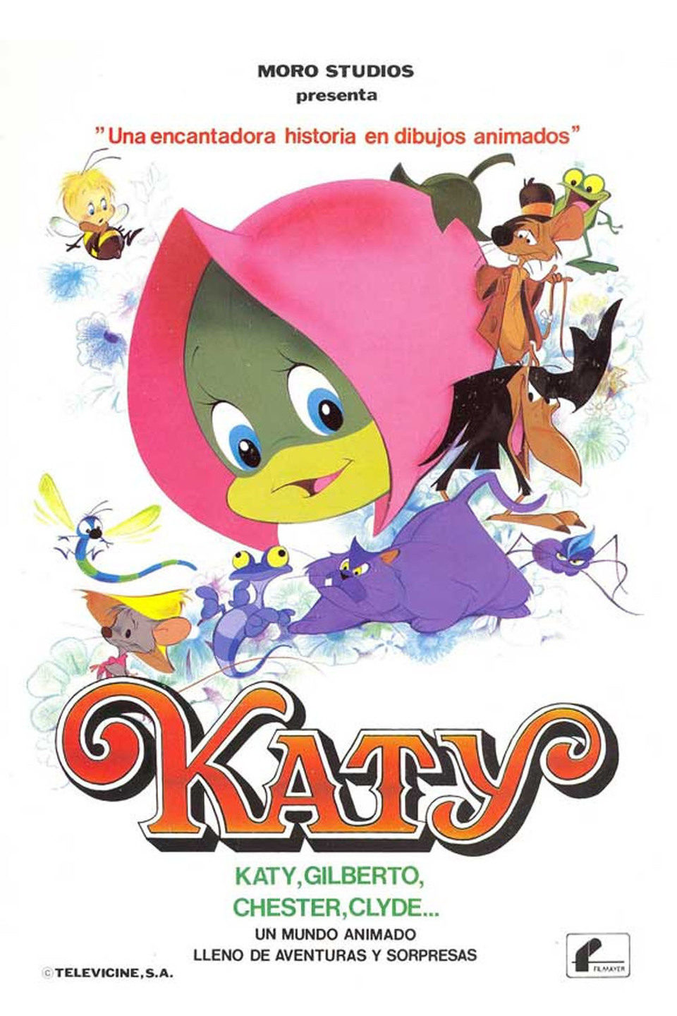 Cartel de Katy, la oruga - España