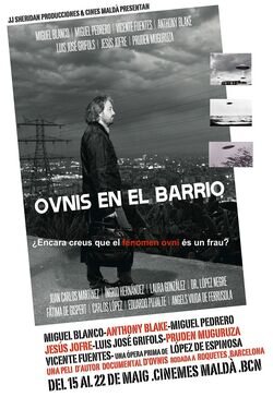 Cartel de Ovnis en el barrio